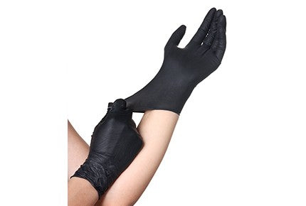 Filoskin Latex Gloves Black Χωρίς Πούδρα 50 τμχ
