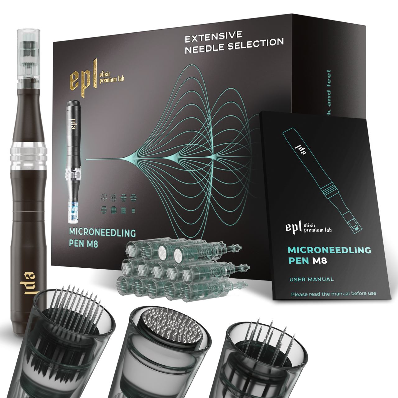 DR.Pen M8 for Face and Body with 16 Cartridges -