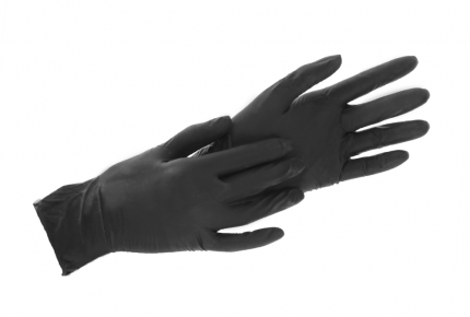 Перчатки F. Bosch Latex черные без пудры