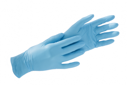 F. Bosch Extra Strong Nitrile Gloves Blue Powder-Free